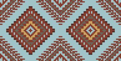 Abstract Ethnic Abstract Geometric Pattern Designfolk Embroidery, Aztec Geometric Ornament Print. Design for Carpet, Wallpaper, Clothing, Wrapping, Fabric vector