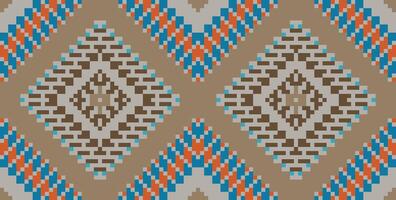 Pixel Geometric Geometric Patterns Examplesfolk Embroidery, Aztec Geometric Ornament Print. Design for Carpet, Wallpaper, Clothing, Wrapping, Fabric vector