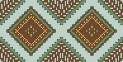 Ethnic Design Geometric Patternsfolk Embroidery, Aztec Geometric Ornament Print. Design for Carpet, Wallpaper, Clothing, Wrapping, Fabric vector
