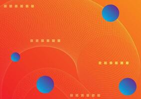 blue and purple geometric abstract on a orange background. For cover, book, web, presentation, and card. vector