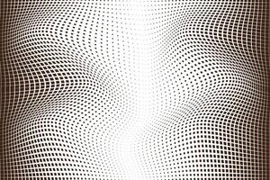 simple abstract dark color small square halftone blend wavy line pattern vector
