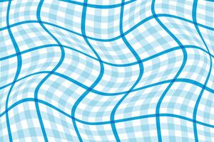 simple abstract sky color creative smooth texture plaid check wavy line pattern tartan gingham plaid check wavy pattern the pattern of the squares abstract blue wavy checkered pattern background vector
