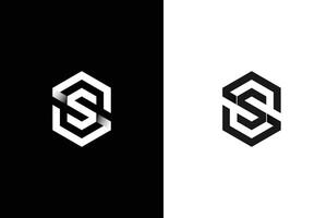 SS Letter Hexagonal Sheap Combination logo design SS Logo design vector