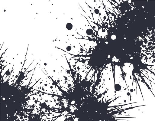 Abstract Ink Paint Brush Splatter Pattern, Grunge rusty dirty Texture Art illustration Background Design Elements