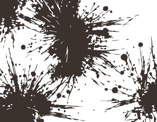 Ink Paint Brush Splatter Pattern, Grunge rusty dirty Texture illustration Abstract Background Design Element