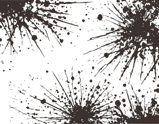 Abstract Ink Paint Brush Splatter Pattern, Grunge rusty dirty Texture Art illustration Background Design
