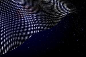 Cyprus digital flag made of dots over a starry background vector