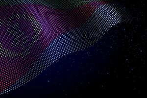 Eritrea digital flag made of dots over a starry background vector