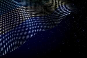 Gabon digital flag made of dots over a starry background vector