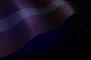 Latvia digital flag made of dots over a starry background vector