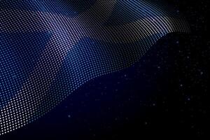 Scotland digital flag made of dots over a starry background vector
