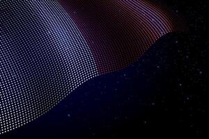 Malta digital flag made of dots over a starry background vector