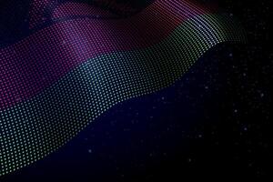 Malawi digital flag made of dots over a starry background vector