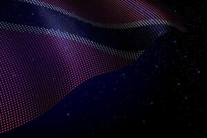 Trinidad and Tobago digital flag made of dots over a starry background vector