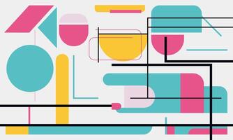 Flat Design Workspace Items vector