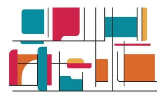 Abstract Shapes in Flat Design vector