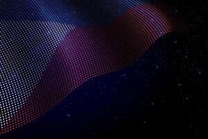 Philippines digital flag made of dots over a starry background vector
