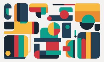Abstract Flat Design Elements vector