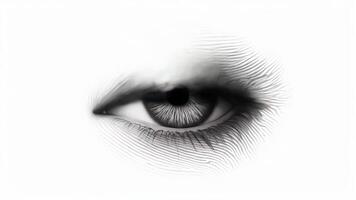 Detailed close-up view of a human Eye blinking showcasing intricate patterns and textures in the iris video