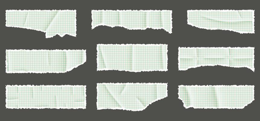 illustration of paper stickers with textured edges and adhesive tape elements. Realistic label design with detailed paper texture, perfect for creative projects and digital collages.k