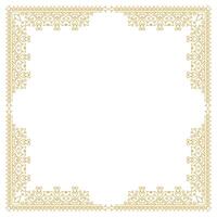 Ornamental Frame with Elegance and Vintage Style Element Design. vector