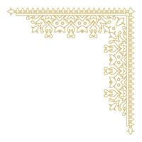 Ornamental Antique Corner Frame with Stylish Design and Element of Elegance. vector