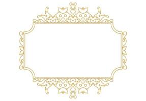 Vintage Elegance in Ornamental Frame with Design Style Element. vector