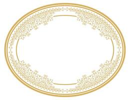 Ornamental Frame with Vintage Design Element and Elegant Style. vector