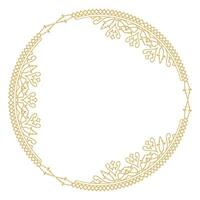 Elegant Flourish Frame with Abstract Ornamental Calligraphy and Decorative Style. vector