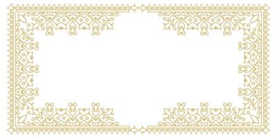 Elegant Element of Vintage Ornamental Frame with Classic Style. vector