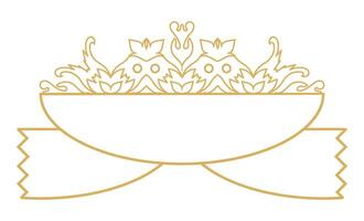 Classic Elegance in Vintage Ornamental Frame with Design Element. vector