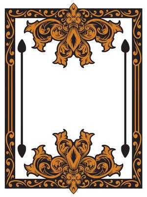 Elegant Ornate Frame for Upscale Wedding Cards