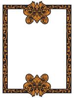 Classic Ornamental Frame with Delicate Patterns vector