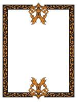 Modern Ornamental Frame with Classic Patterns vector