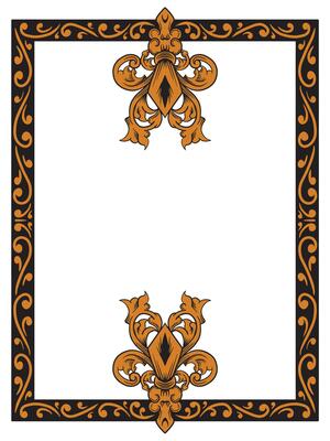 Ornamental Prestige Frame for Formal Branding