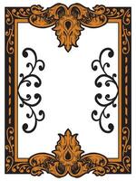 Ornamental Baroque Frame for Elegant Invitations vector