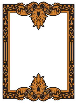Rococo Ornate Border with Classic Flourishes