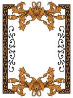 Luxurious Floral Ornamental Frame for Event Branding vector