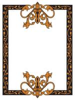 Decorative Ornate Frame for Elegant Certificates vector
