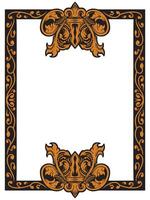 Ornamental Swirl Frame for Luxury Branding vector
