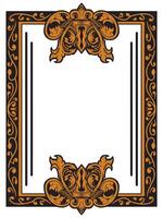 Stylish Ornamental Frame for Exclusive Invitations vector