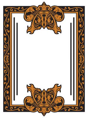 Stylish Ornamental Frame for Exclusive Invitations