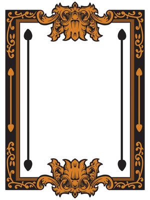 Elegant Ornamental Border for Wedding Invitations