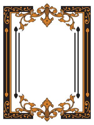 Prestige Ornamental Frame for Luxury Wedding Invitations