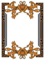 Luxurious Floral Ornamental Frame for Event vector
