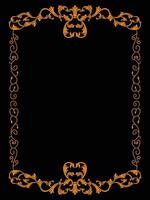 Elegant Flourish Ornamental Frame for Upscale Events vector