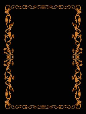 Ornamental Wedding Invitation Frame with Elegant Flourishes
