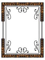 Ornamental Flourish Frame for Event Branding vector
