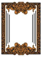 Prestige Ornamental Frame for Formal Event Designs vector