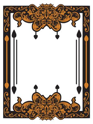 Majestic Ornamental Frame for Grand Celebrations